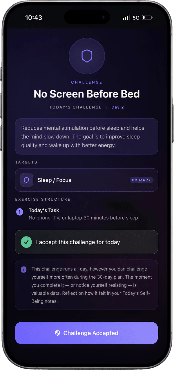 Daily Challenge screen preview