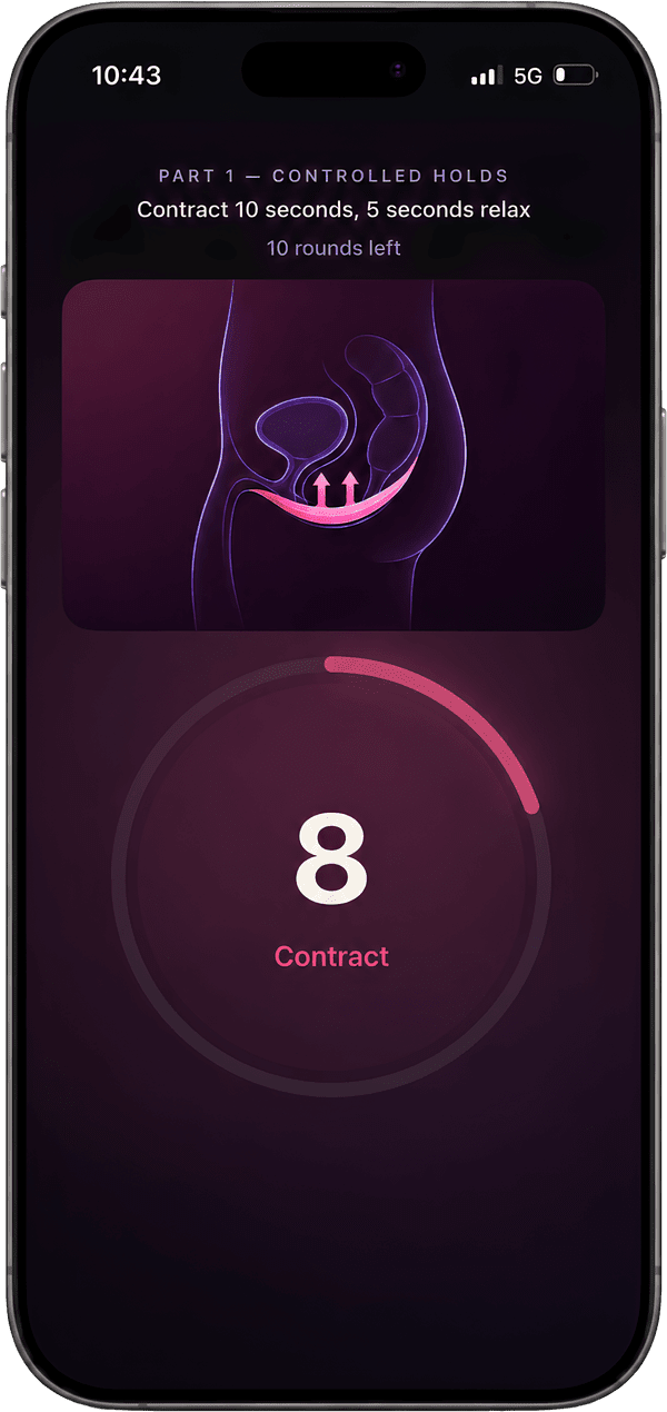 Kegel Training screen preview