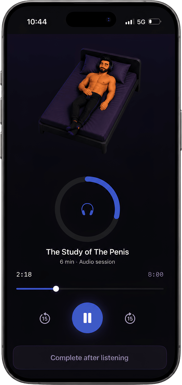 Audio Meditation screen preview